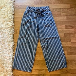 AE high waisted wide leg paper bag pants